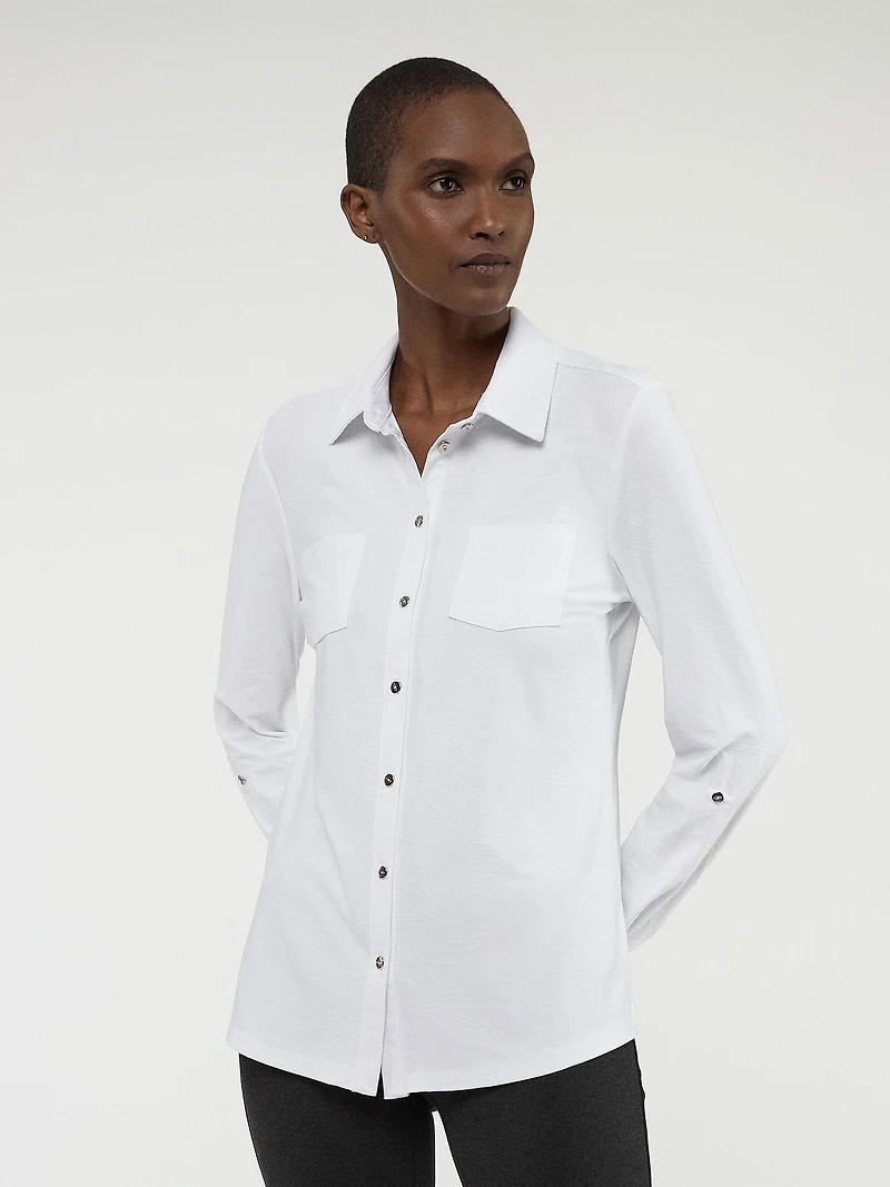 Blouse à manches longues avec boutons
