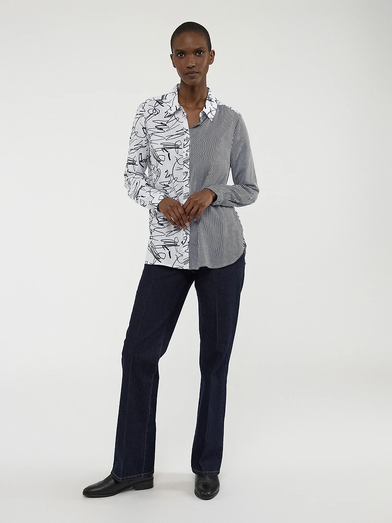 Blouse à manches longues avec boutons