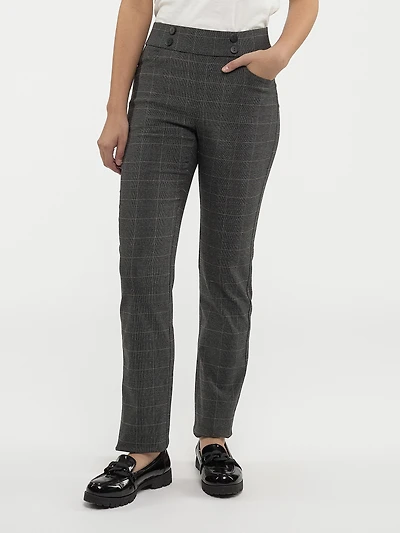 Pantalon étroit semi-ajusté à enfiler