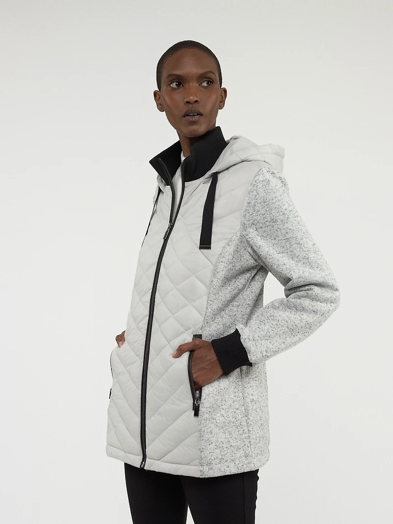 Manteau coquille mi-cuisse