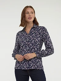 Blouse à manches 3/4 avec boutons
