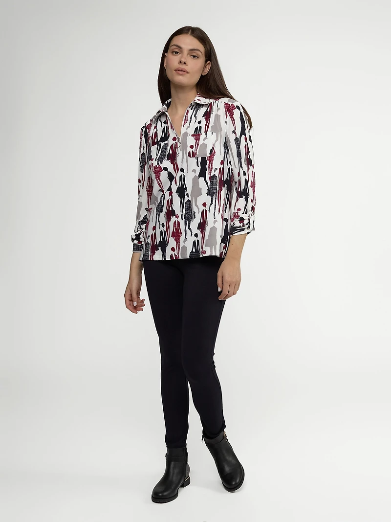 Semi-fitted blouse