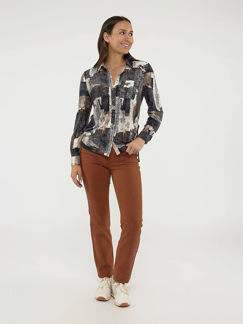 Blouse à manches longues avec boutons