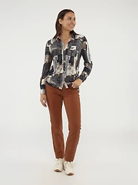 Blouse à manches longues avec boutons