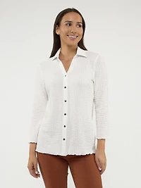 Blouse à manches 3/4 avec boutons