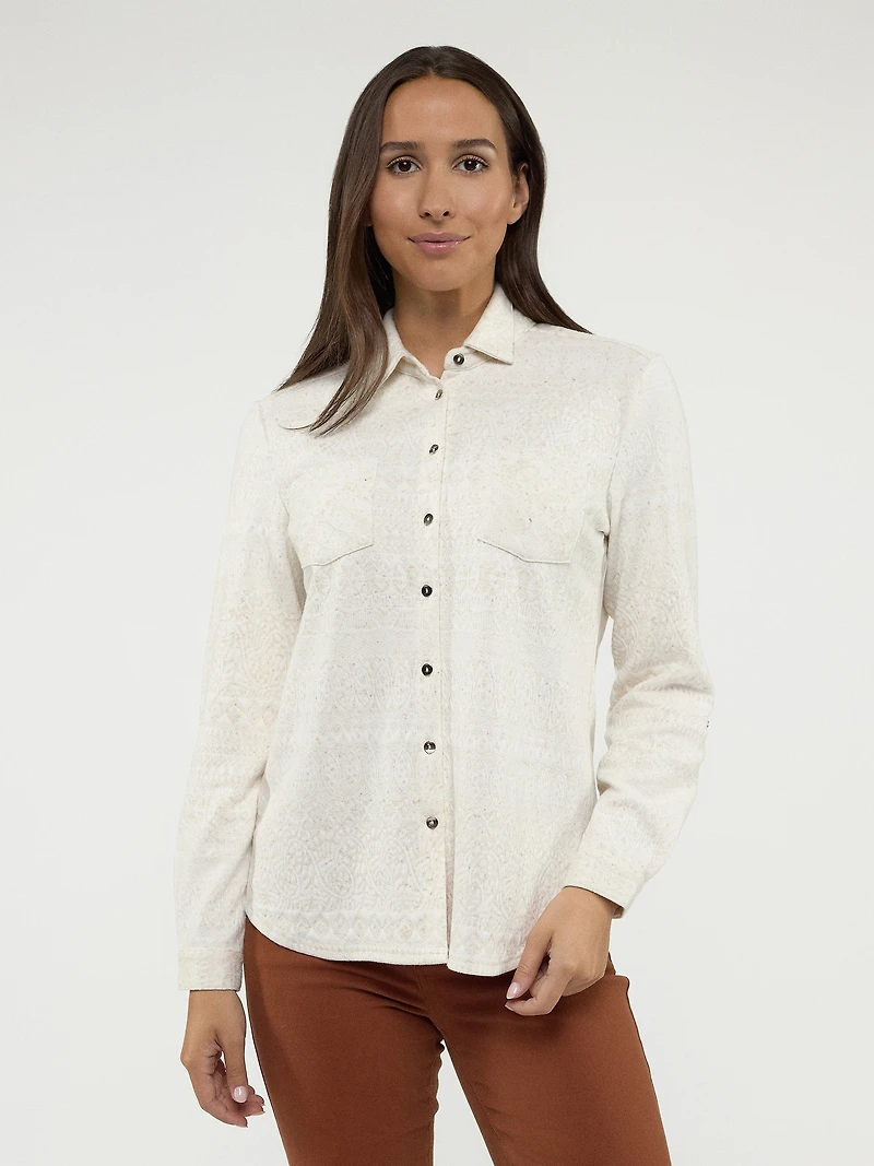 Blouse à manches longues avec boutons