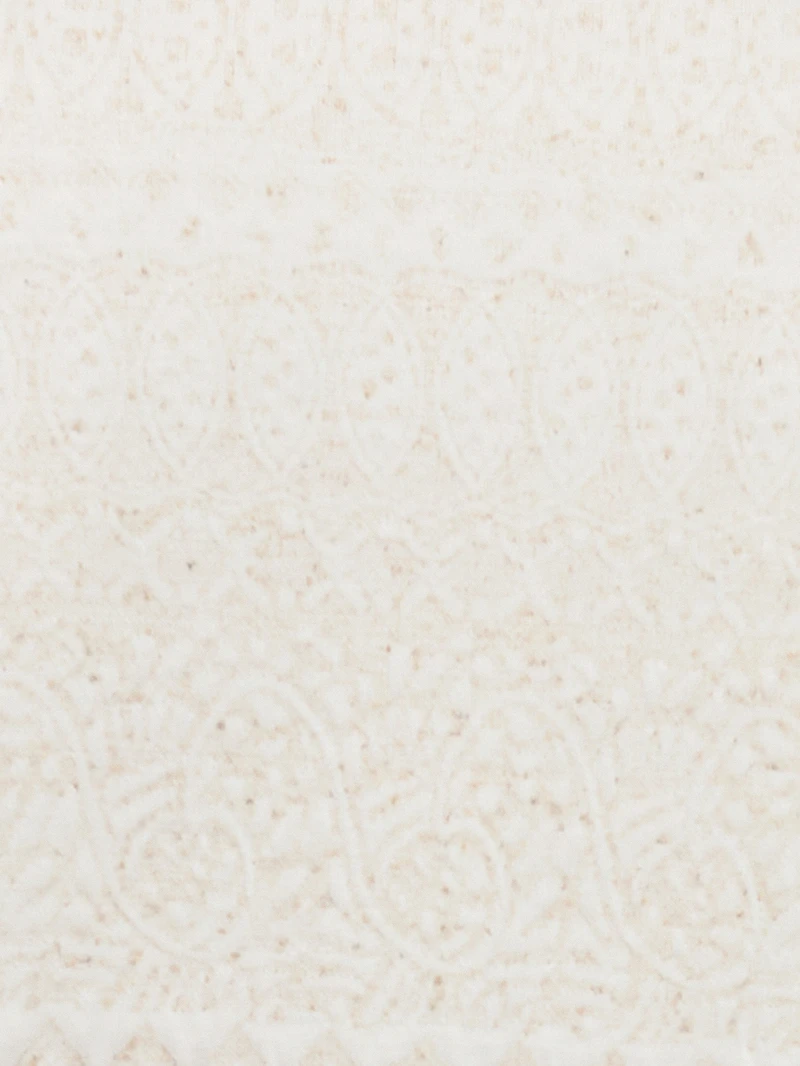 Long-sleeve semi-fitted blouse with buttons