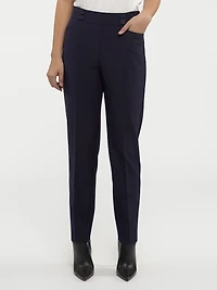 Pantalon habillé droit à enfiler