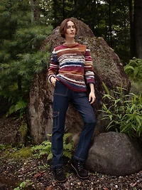 Straight semi-fitted jean