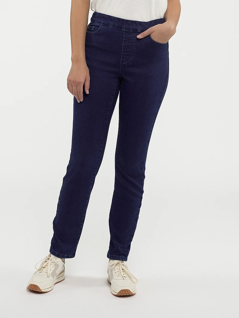 Jean skinny semi-ajusté à enfiler