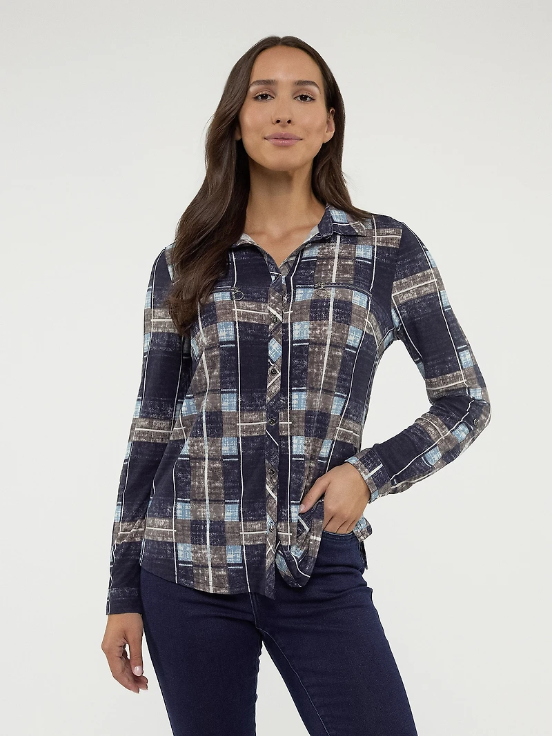 Blouse à manches longues avec boutons