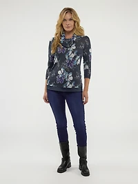 Haut trompe l'œil à manches 3/4