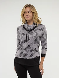 Haut trompe l'œil à manches 3/4