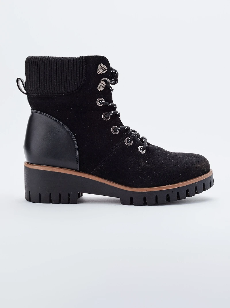 Bottes d'hiver à talons compensés