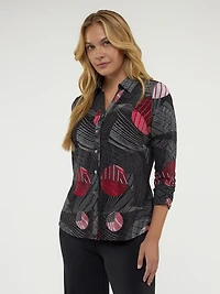 Blouse à manches 3/4 avec boutons