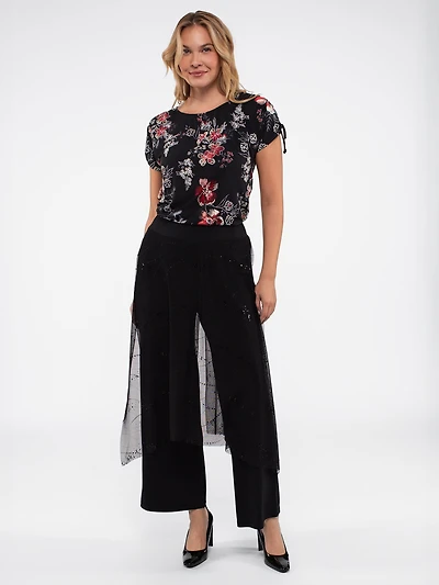 Pantalon habillé avec voile