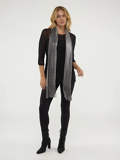 3/4-sleeve semi-fitted tunic