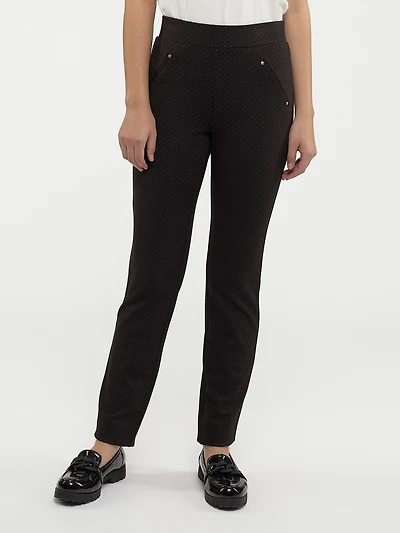 Pantalon droit à enfiler