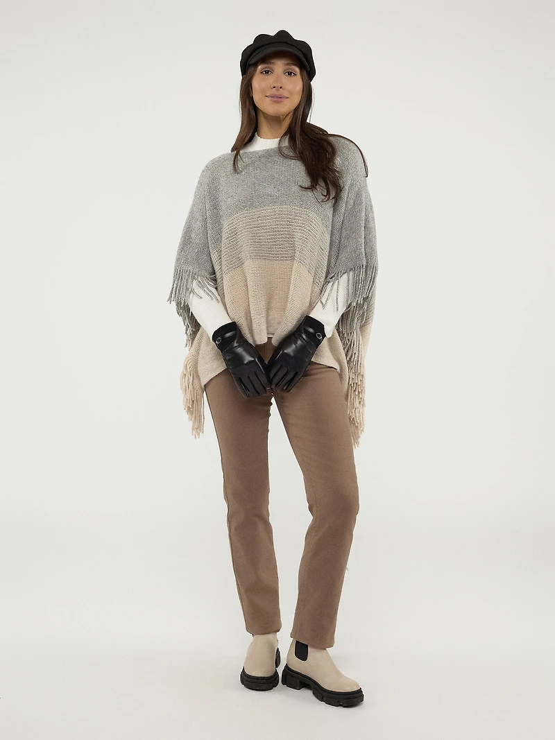 Poncho en tricot