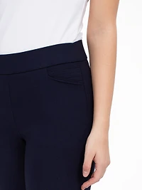 Narrow fitted pull-on capri