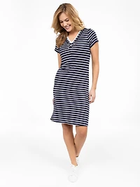 Robe midi évasée en tricot