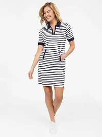 Robe midi ligne A en tricot