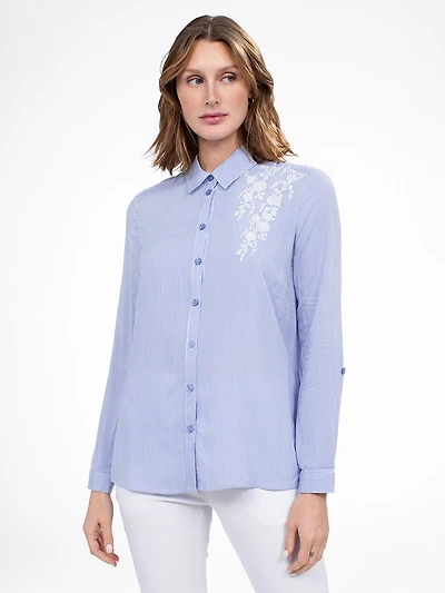 Blouse à manches longues avec boutons
