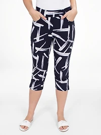 Capri skinny ajusté à enfiler