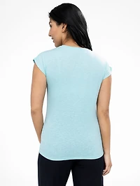 Short-sleeve semi-fitted t-shirt