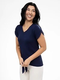 Short-sleeve semi-fitted t-shirt