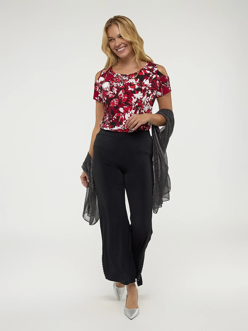 Short-sleeve semi-fitted t-shirt