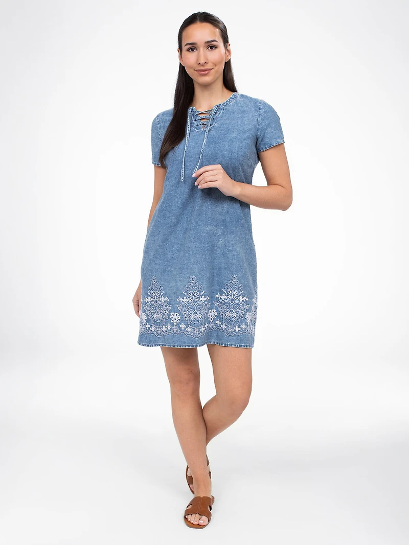 Straight midi dress