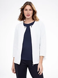 Veste en tricot à manches 3/4