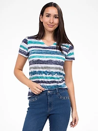 Short-sleeve semi-fitted t-shirt