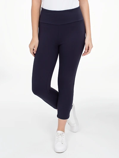 Straight casual pull-on capri