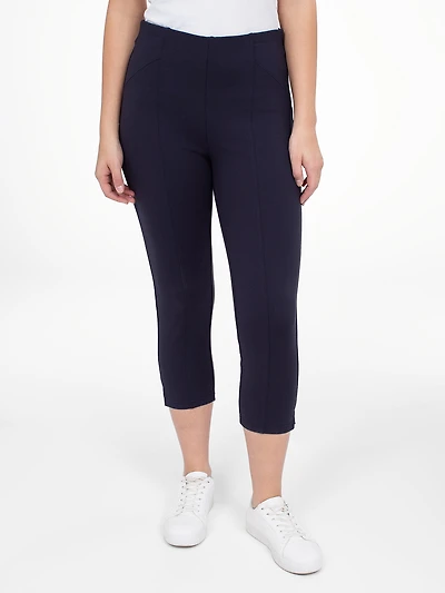 Straight casual pull-on capri
