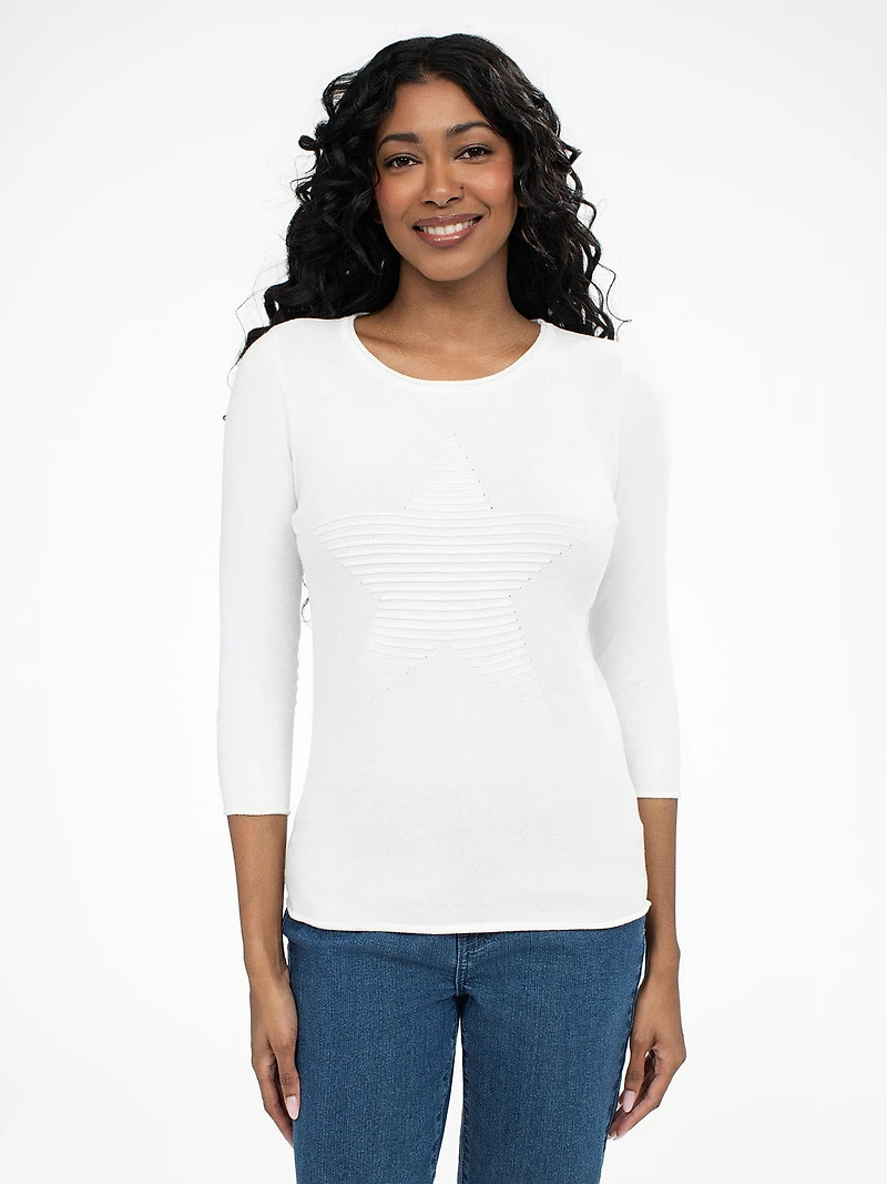 Chandail ajusté à manches 3/4