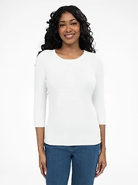 Chandail ajusté à manches 3/4