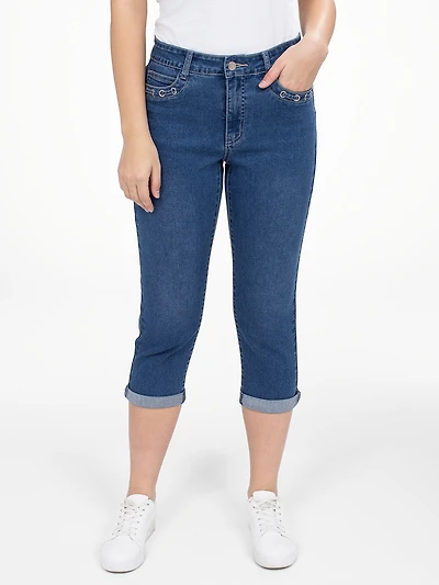 Capri droit en denim
