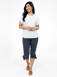 Pull-on capri