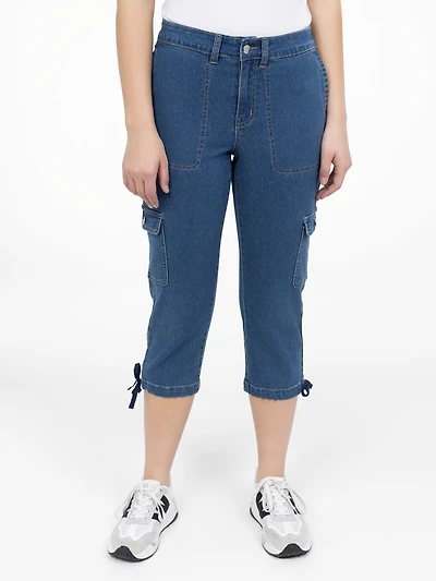 Capri droit en denim