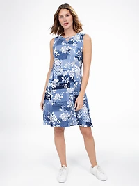 Robe midi ligne A en tricot