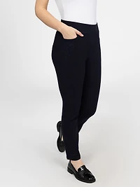 Pantalon droit semi-ajusté à enfiler