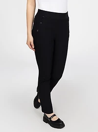 Pantalon étroit semi-ajusté à enfiler