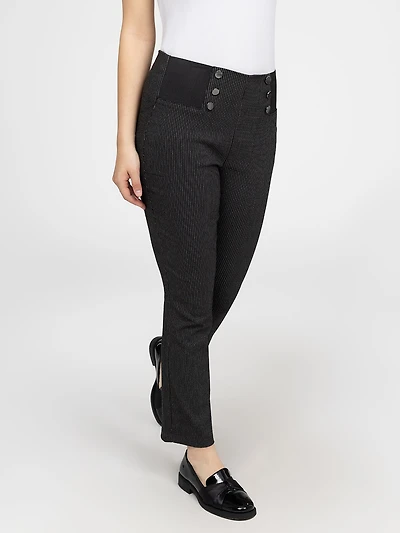 Straight semi-fitted pull-on pant - Petite