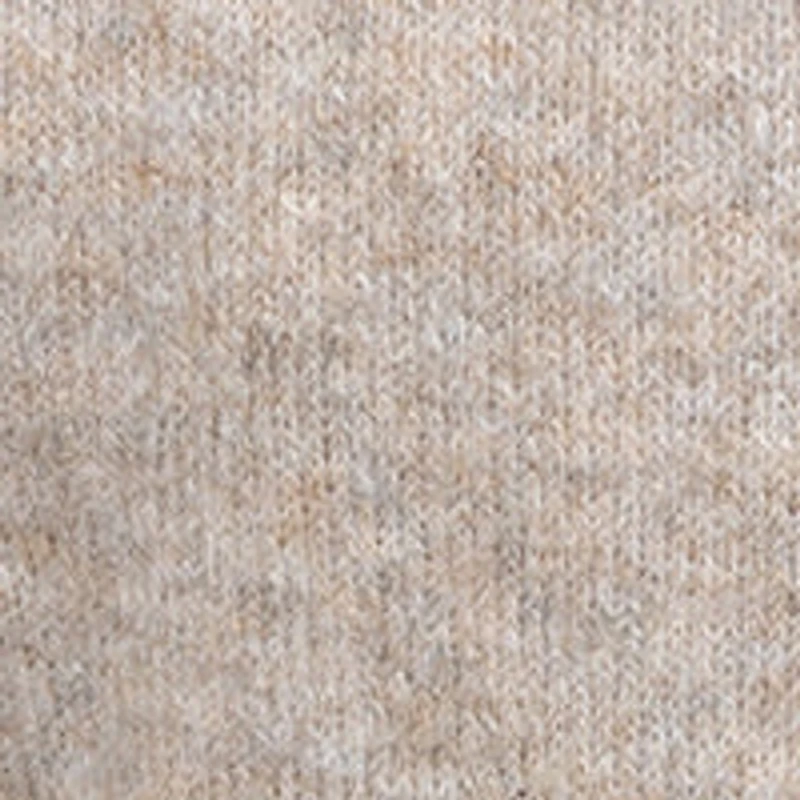 Long-sleeve semi-fitted pullover sweater