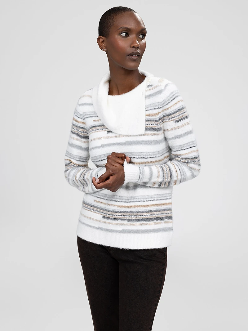 Long-sleeve pullover sweater