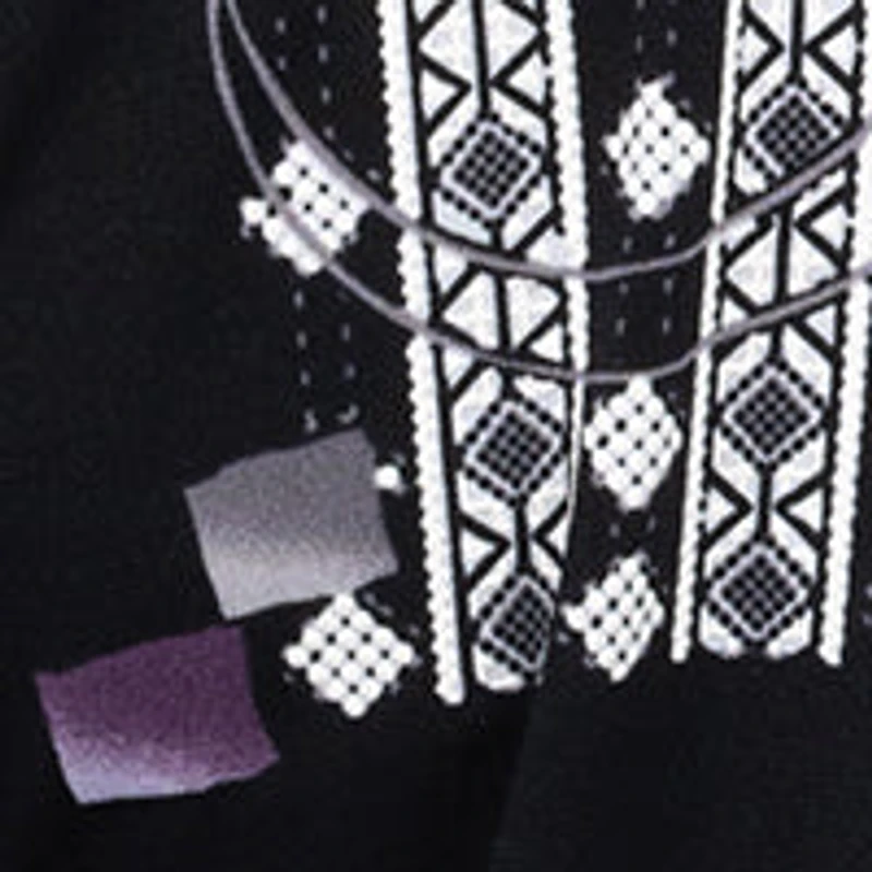 3/4-sleeve semi-fitted blouse with buttons