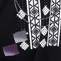 3/4-sleeve semi-fitted blouse with buttons