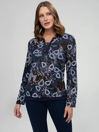 Long sleeve fooler top